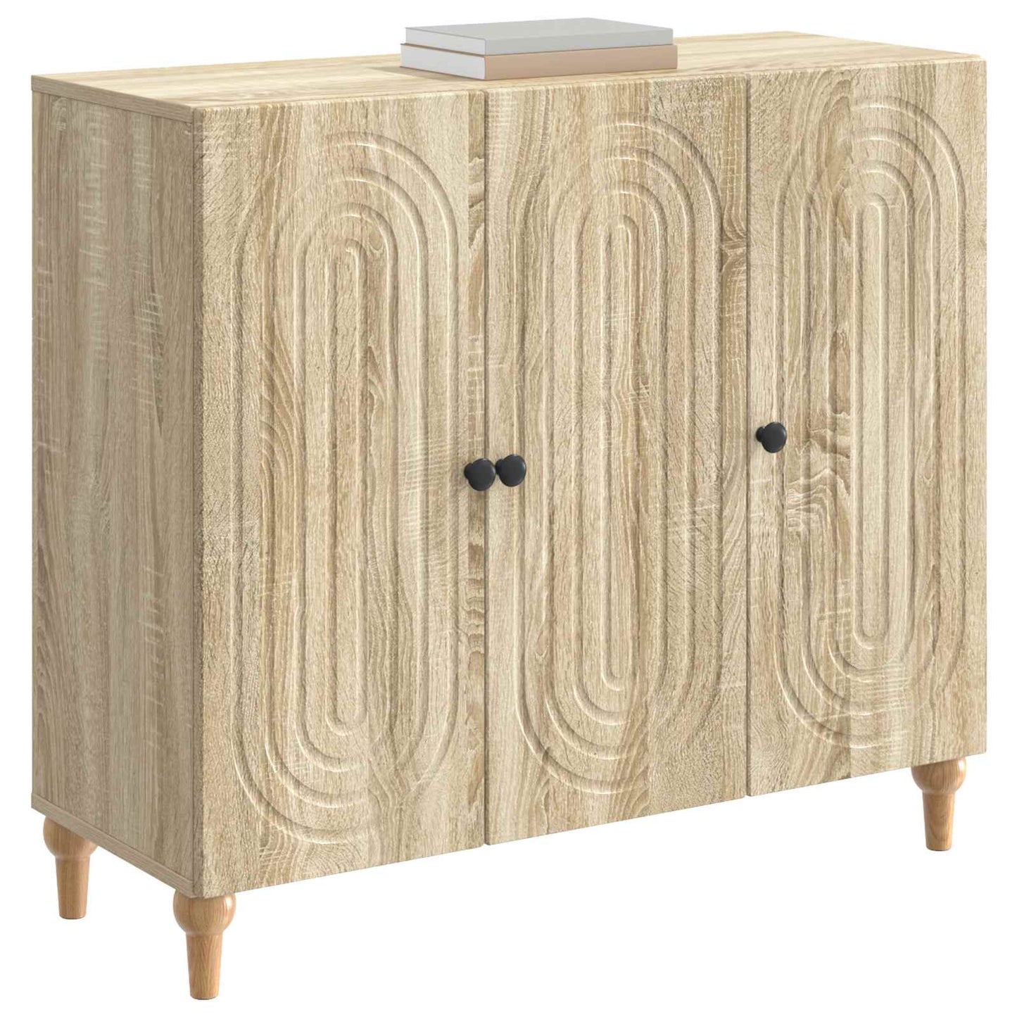Sideboard Sonoma-ek 89 x 34,5 x 80 cm Konstruerat trä