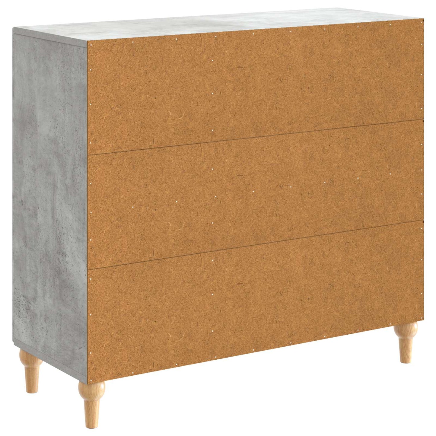 Sideboard Betonggrå 89 x 34,5 x 80 cm Konstruerat trä