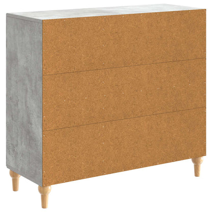 Sideboard Betonggrå 89 x 34,5 x 80 cm Konstruerat trä