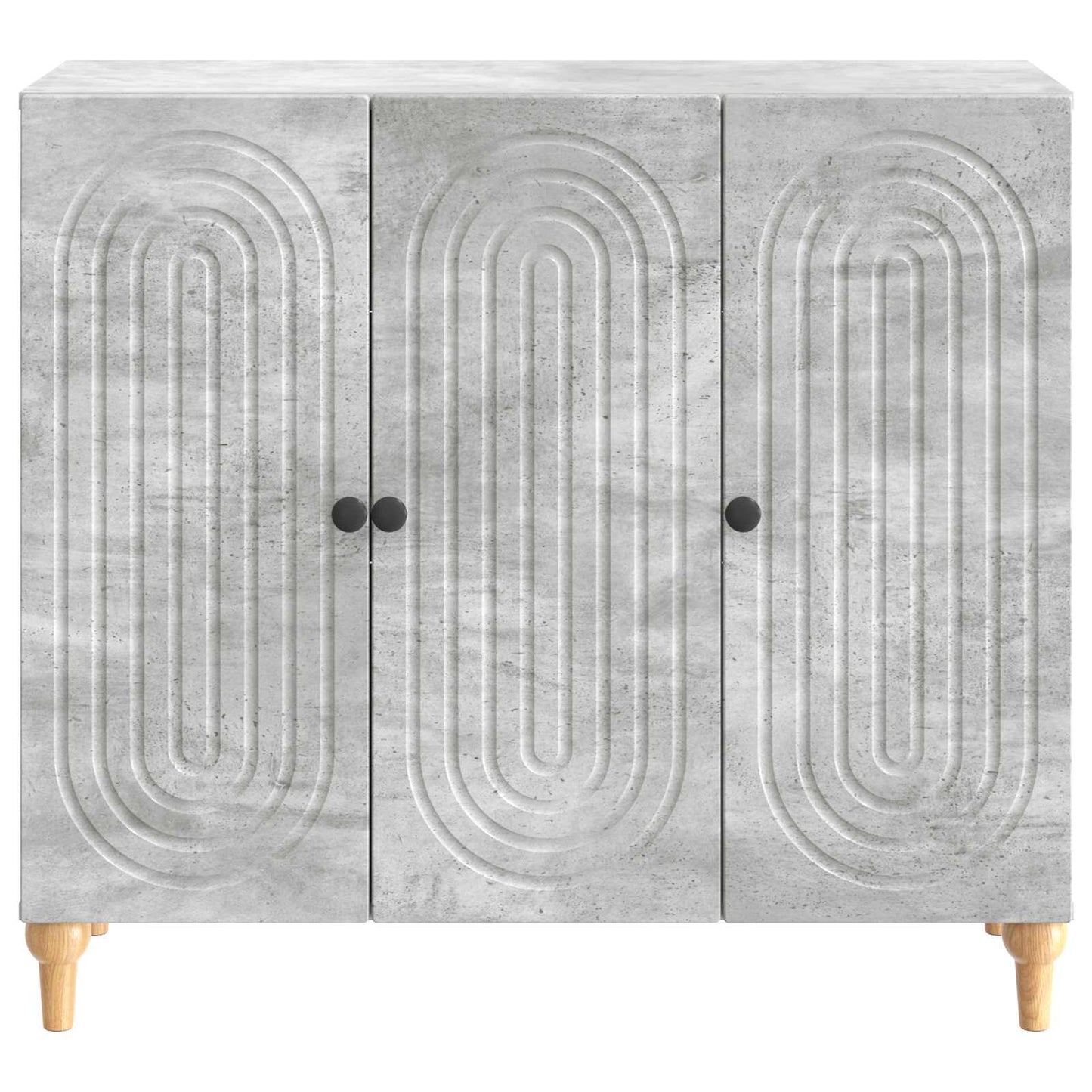 Sideboard Betonggrå 89 x 34,5 x 80 cm Konstruerat trä