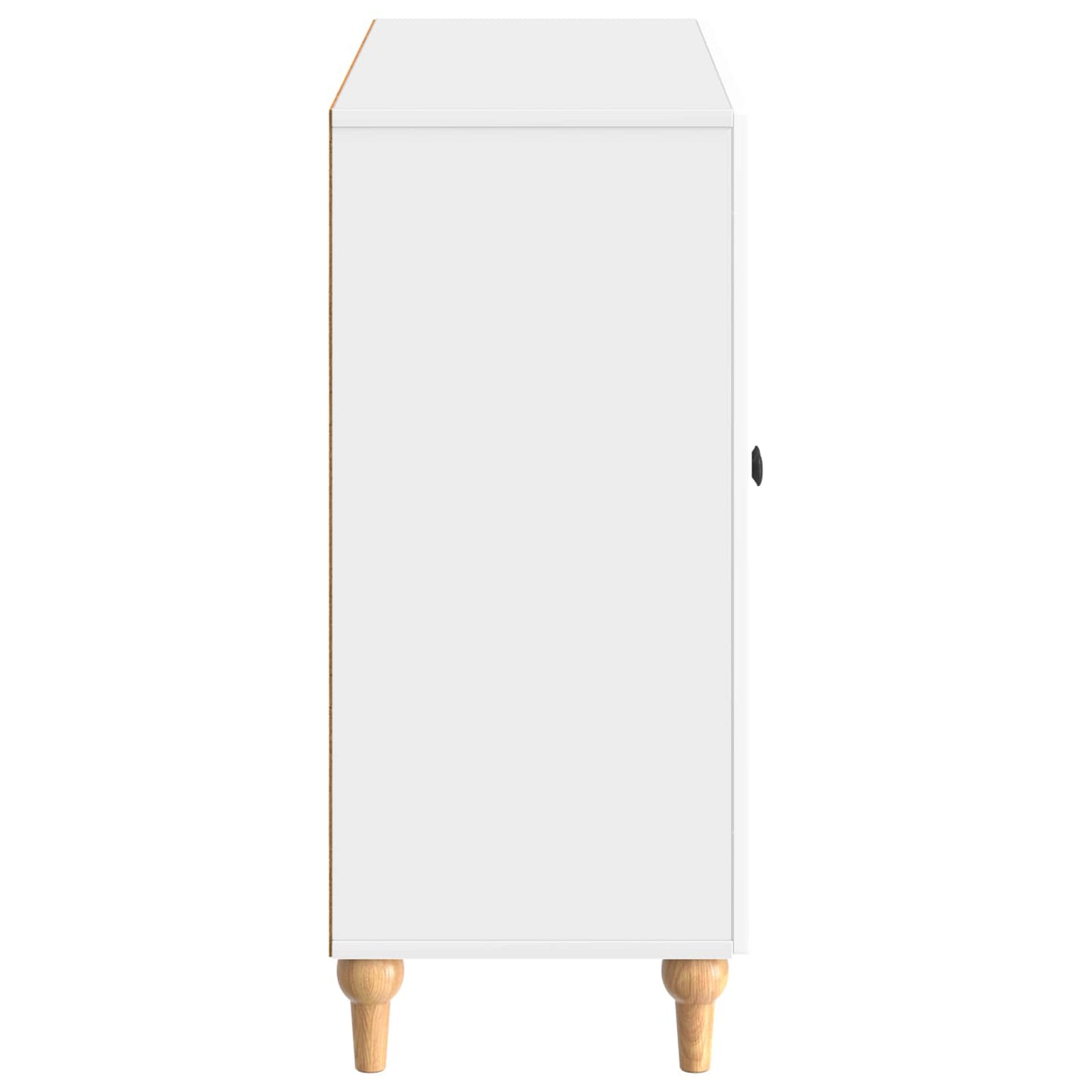 Sideboard Vit högglans 89 x 34,5 x 80 cm Konstruerat trä