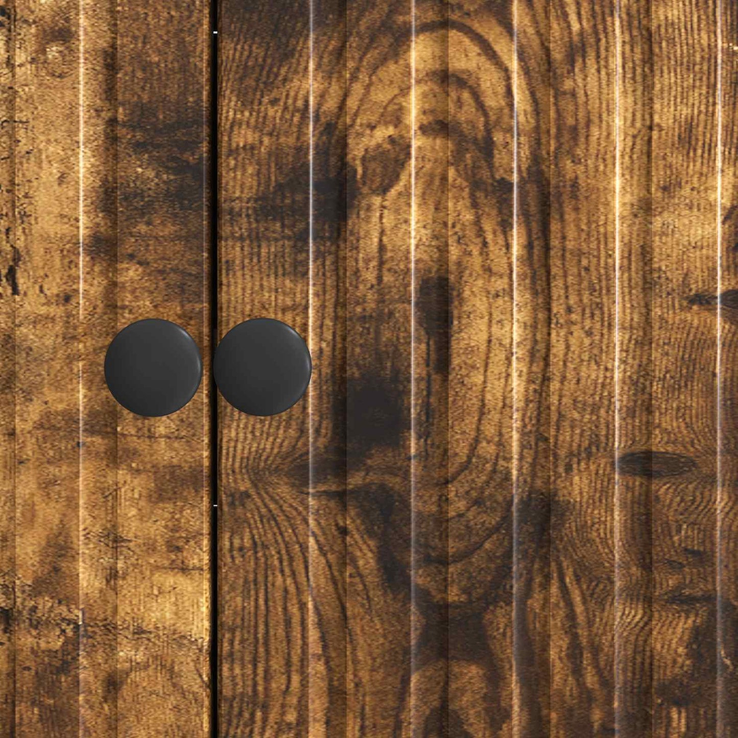 Sideboard Rökt ek 89 x 34,5 x 80 cm Konstruerat trä