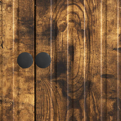 Sideboard Rökt ek 89 x 34,5 x 80 cm Konstruerat trä