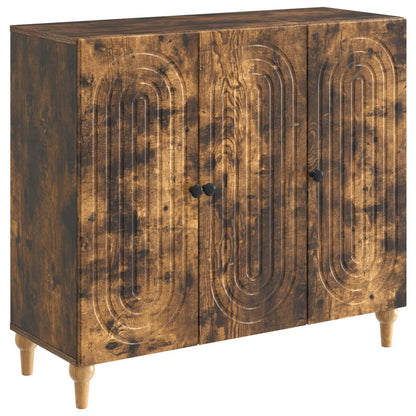 Sideboard Rökt ek 89 x 34,5 x 80 cm Konstruerat trä