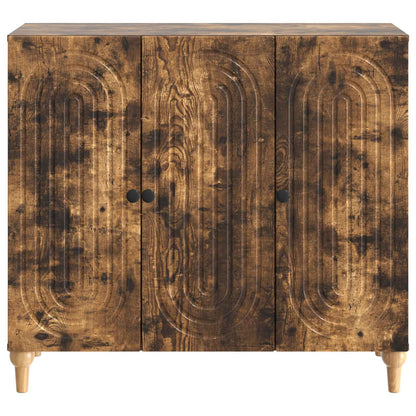 Sideboard Rökt ek 89 x 34,5 x 80 cm Konstruerat trä
