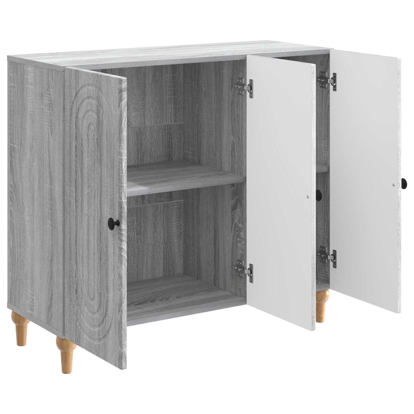 Sideboard Grå sonoma-ek 89 x 34,5 x 80 cm Konstruerat trä