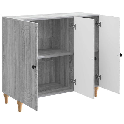 Sideboard Grå sonoma-ek 89 x 34,5 x 80 cm Konstruerat trä