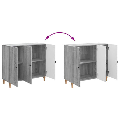 Sideboard Grå sonoma-ek 89 x 34,5 x 80 cm Konstruerat trä