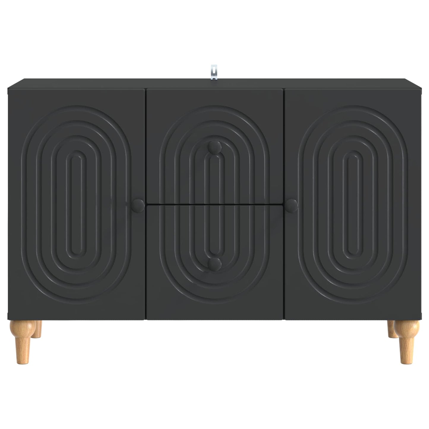 TV-skåp med låda Svart 89 x 34,5 x 60 cm Konstruerat trä