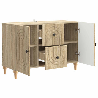 TV-skåp med låda Sonoma-ek 89 x 34,5 x 60 cm Konstruerat trä