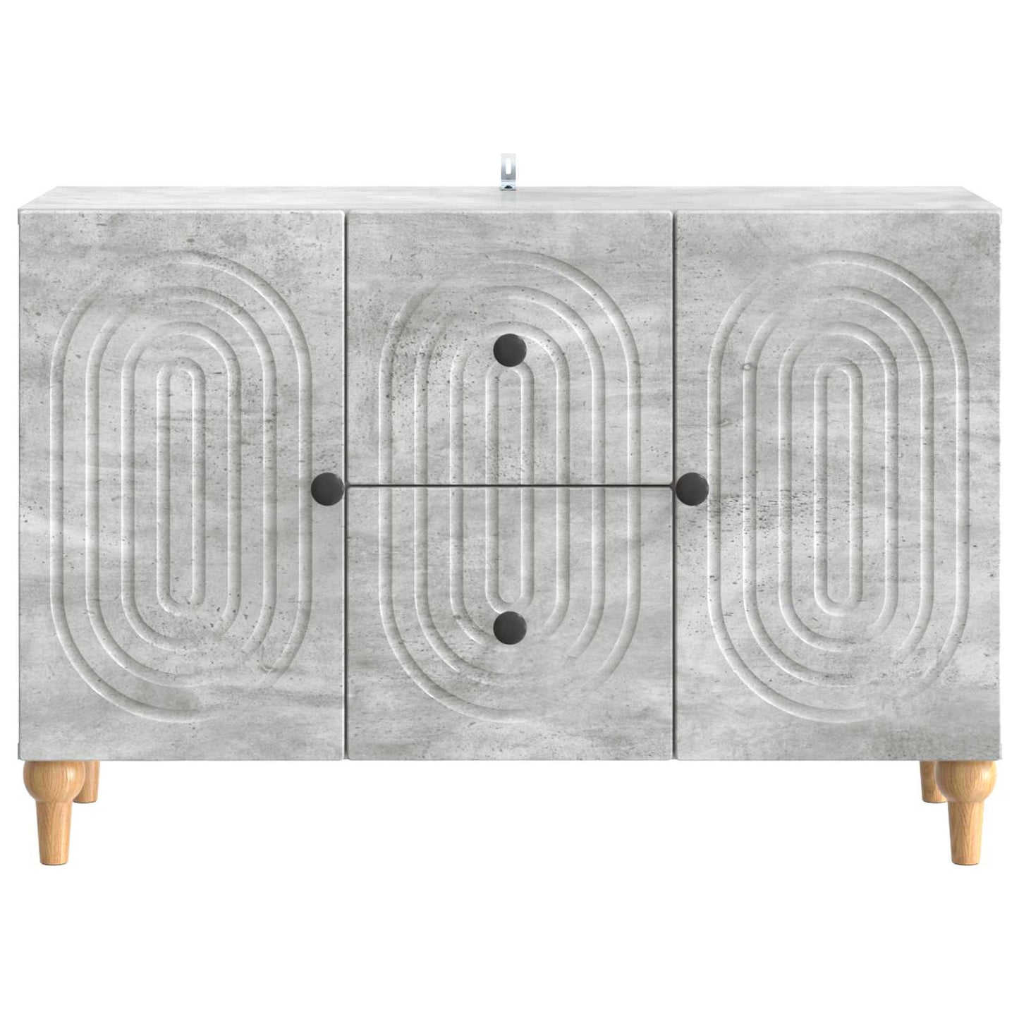 TV-skåp med låda Betonggrå 89 x 34,5 x 60 cm Konstruerat trä