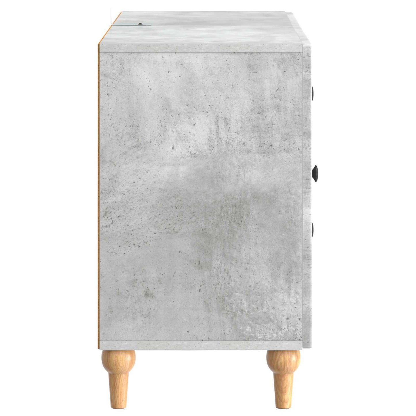 TV-skåp med låda Betonggrå 89 x 34,5 x 60 cm Konstruerat trä