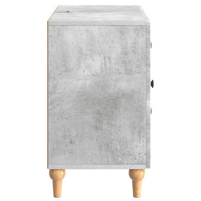 TV-skåp med låda Betonggrå 89 x 34,5 x 60 cm Konstruerat trä