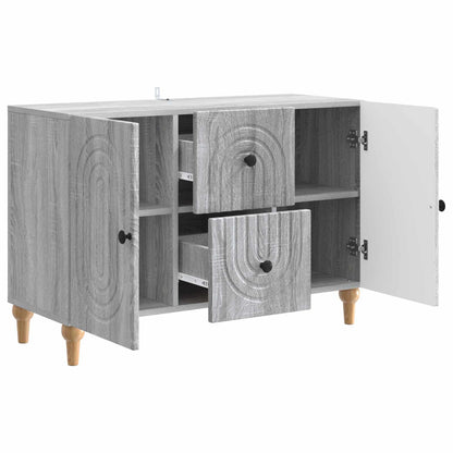TV-skåp Grå sonoma-ek 89 x 34,5 x 60 cm Konstruerat trä
