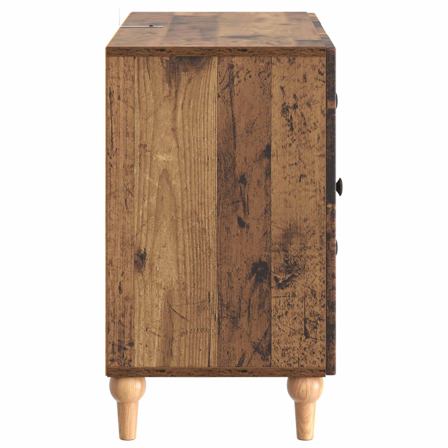 TV-skåp med låda Gammalt trä 89 x 34,5 x 60 cm Konstruerat trä