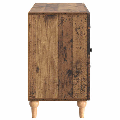TV-skåp med låda Gammalt trä 89 x 34,5 x 60 cm Konstruerat trä