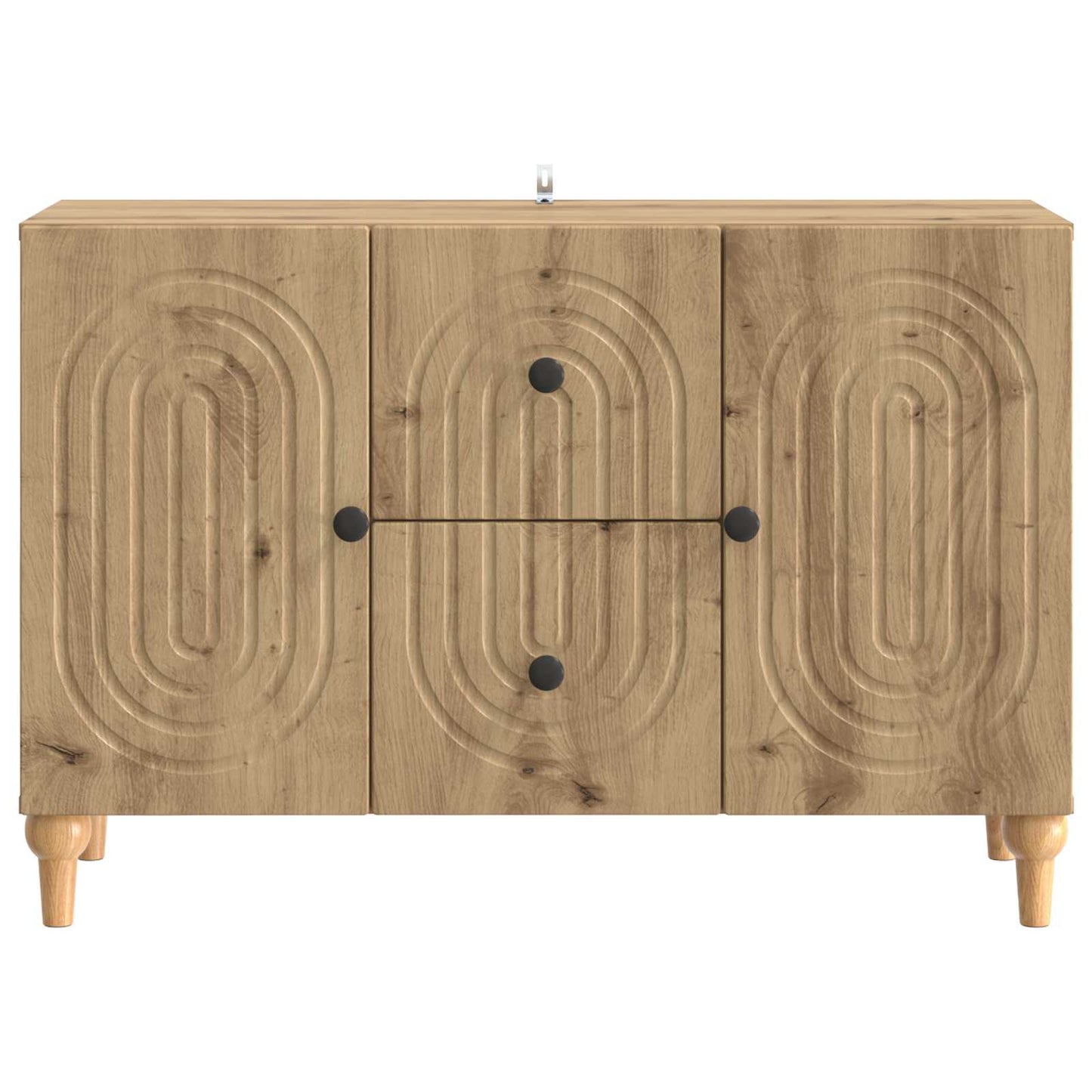 TV-skåp med låda Artisan-ek 89 x 34,5 x 60 cm Konstruerat trä