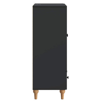 Sideboard med låda Svart 66 x 34,5 x 95 cm Konstruerat trä