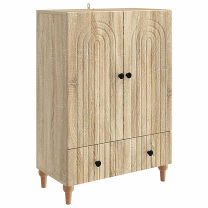 Sideboard med låda Sonoma-ek 66 x 34,5 x 95 cm Konstruerat trä