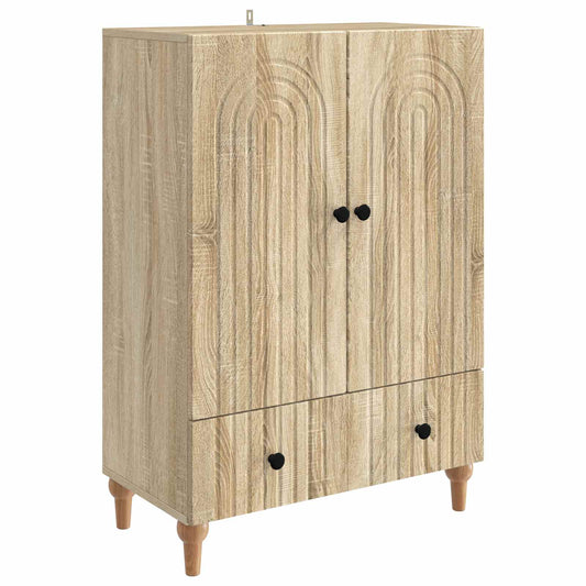 Sideboard med låda Sonoma-ek 66 x 34,5 x 95 cm Konstruerat trä