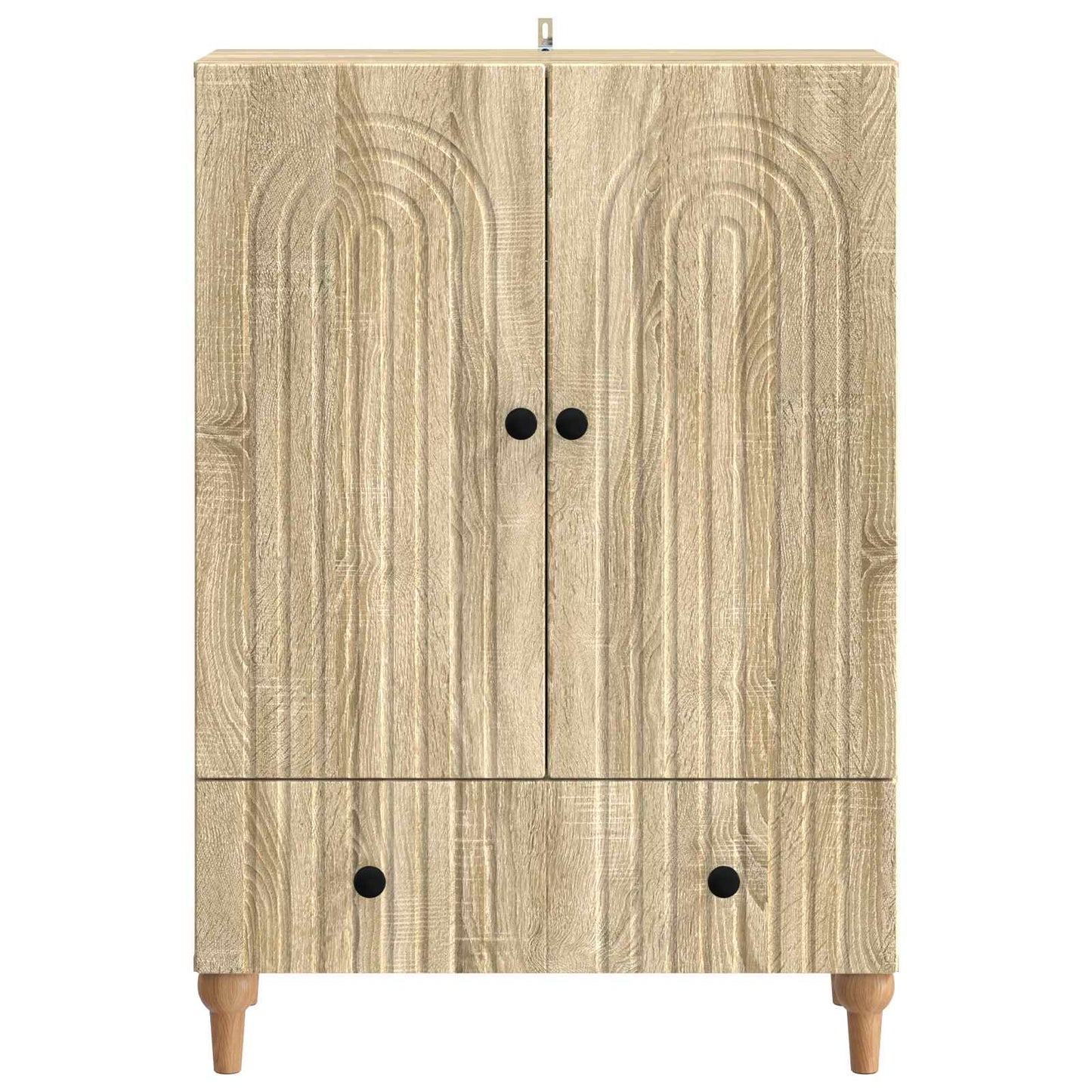 Sideboard med låda Sonoma-ek 66 x 34,5 x 95 cm Konstruerat trä