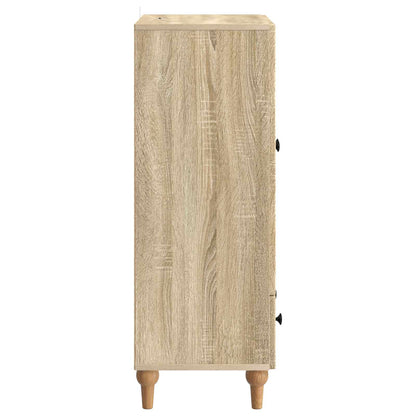 Sideboard med låda Sonoma-ek 66 x 34,5 x 95 cm Konstruerat trä