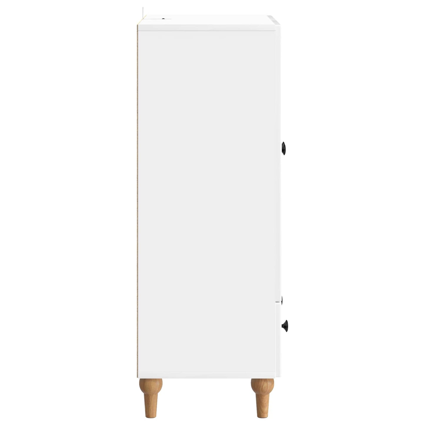 Sideboard Vit högglans 66 x 34,5 x 95 cm Konstruerat trä