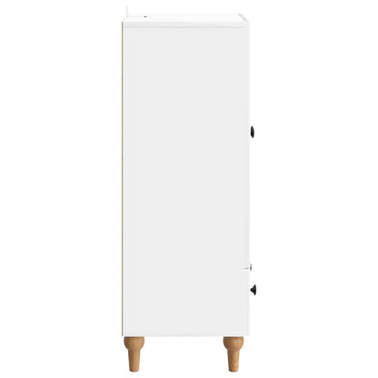 Sideboard Vit högglans 66 x 34,5 x 95 cm Konstruerat trä