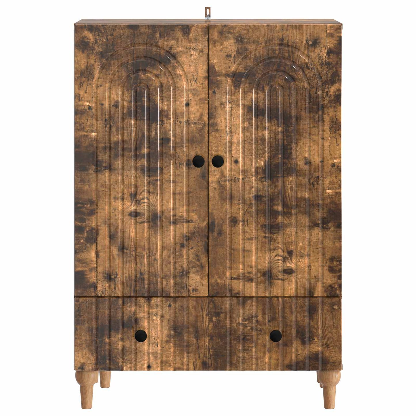 Sideboard med låda Rökt ek 66 x 34,5 x 95 cm Konstruerat trä