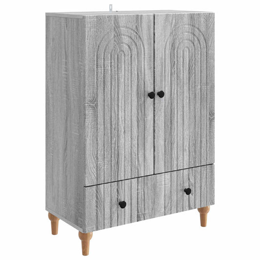 Sideboard Grå sonoma-ek 66 x 34,5 x 95 cm Konstruerat trä