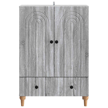 Sideboard Grå sonoma-ek 66 x 34,5 x 95 cm Konstruerat trä