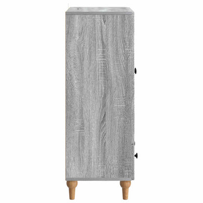 Sideboard Grå sonoma-ek 66 x 34,5 x 95 cm Konstruerat trä