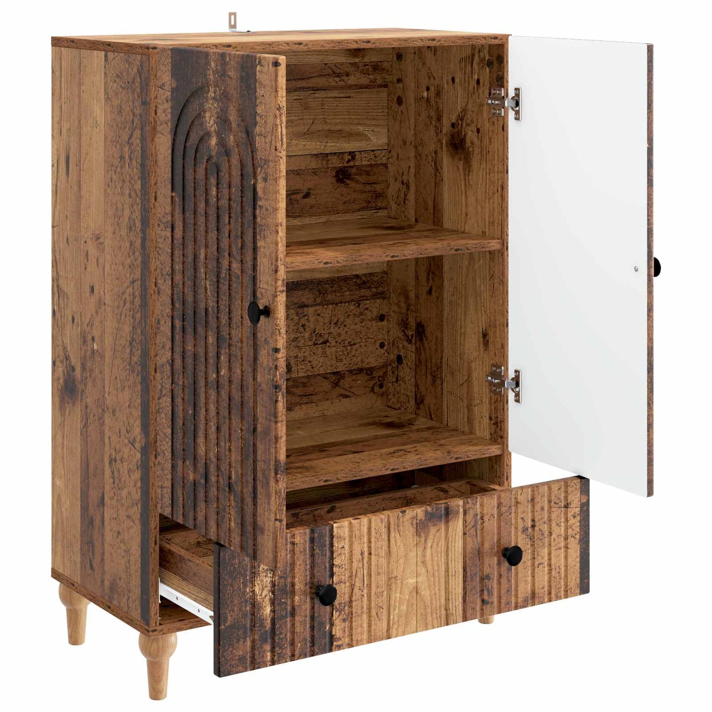 Sideboard Gammalt trä 66 x 34,5 x 95 cm Konstruerat trä