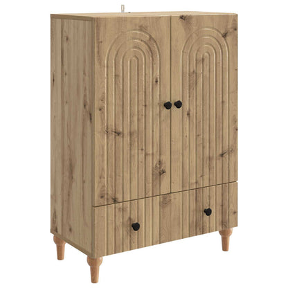 Sideboard med låda Artisan-ek 66 x 34,5 x 95 cm Konstruerat trä