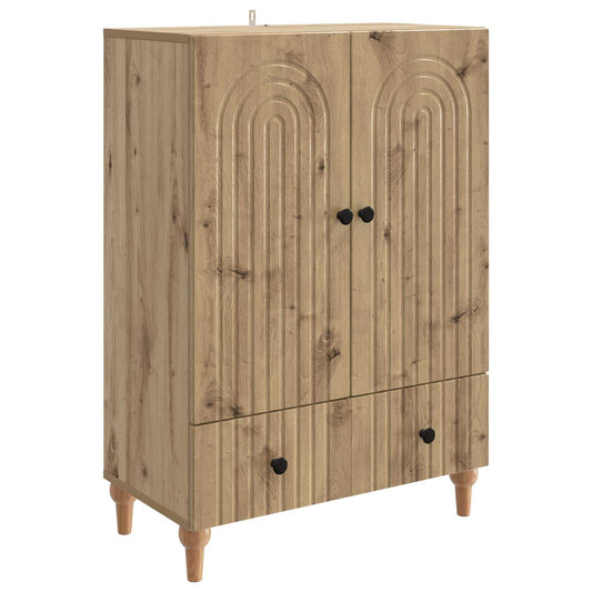 Sideboard med låda Artisan-ek 66 x 34,5 x 95 cm Konstruerat trä