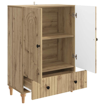 Sideboard med låda Artisan-ek 66 x 34,5 x 95 cm Konstruerat trä
