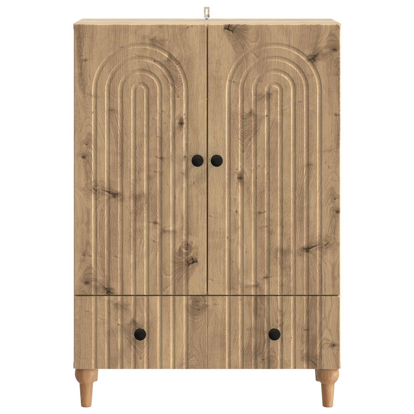 Sideboard med låda Artisan-ek 66 x 34,5 x 95 cm Konstruerat trä