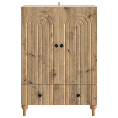 Sideboard med låda Artisan-ek 66 x 34,5 x 95 cm Konstruerat trä
