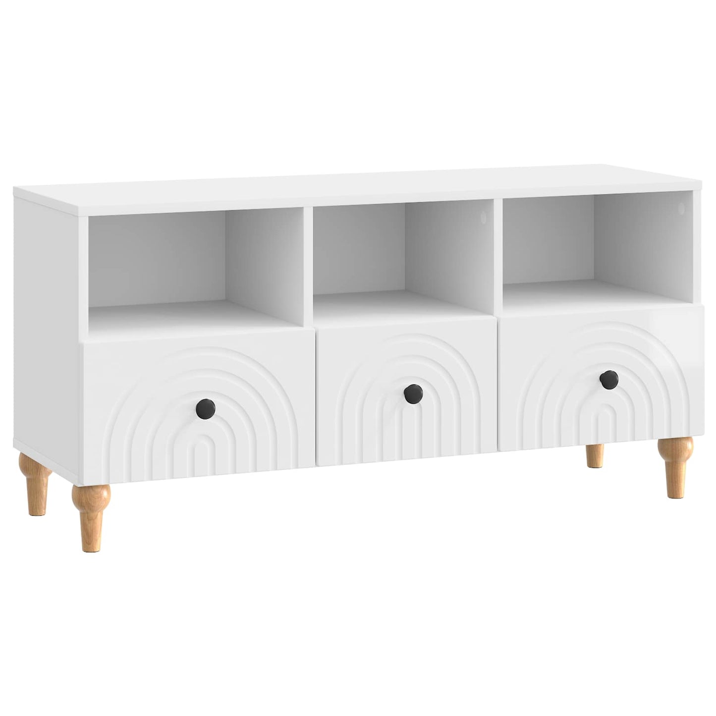 TV-Möbel Högglans Vit TV-skåp 102 x 34,5 x 50 cm