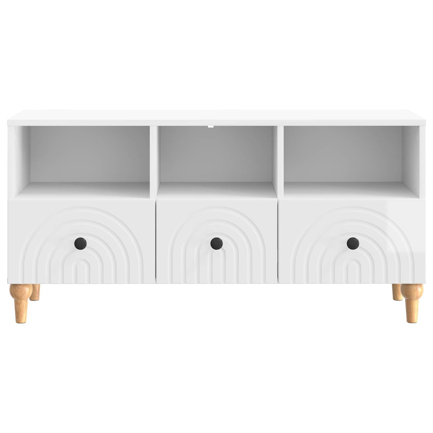 TV-Möbel Högglans Vit TV-skåp 102 x 34,5 x 50 cm