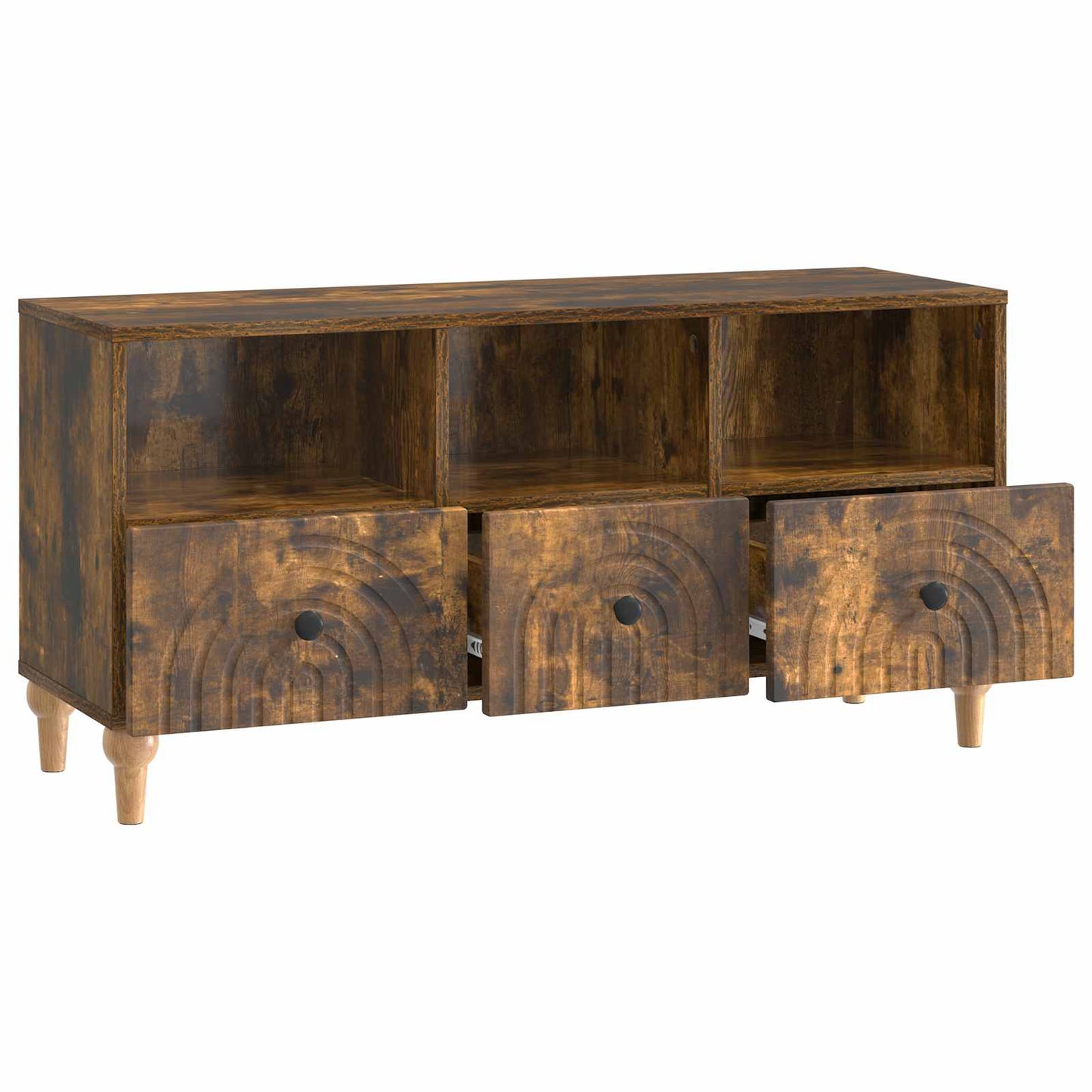 TV-Möbel Rökfärgad Ek TV-skåp 102 x 34,5 x 50 cm