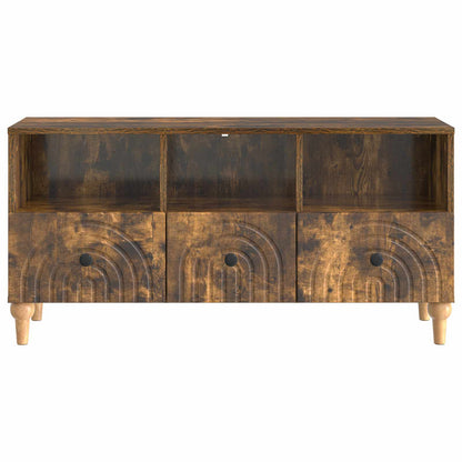 TV-Möbel Rökfärgad Ek TV-skåp 102 x 34,5 x 50 cm