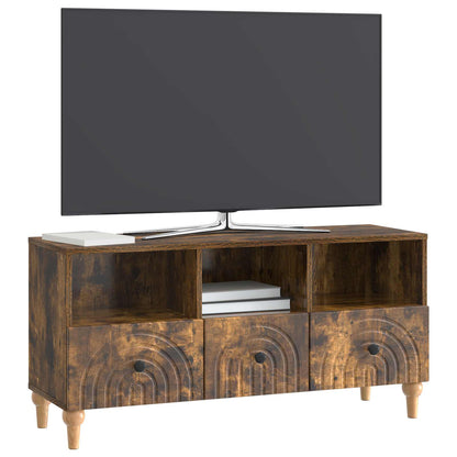 TV-Möbel Rökfärgad Ek TV-skåp 102 x 34,5 x 50 cm