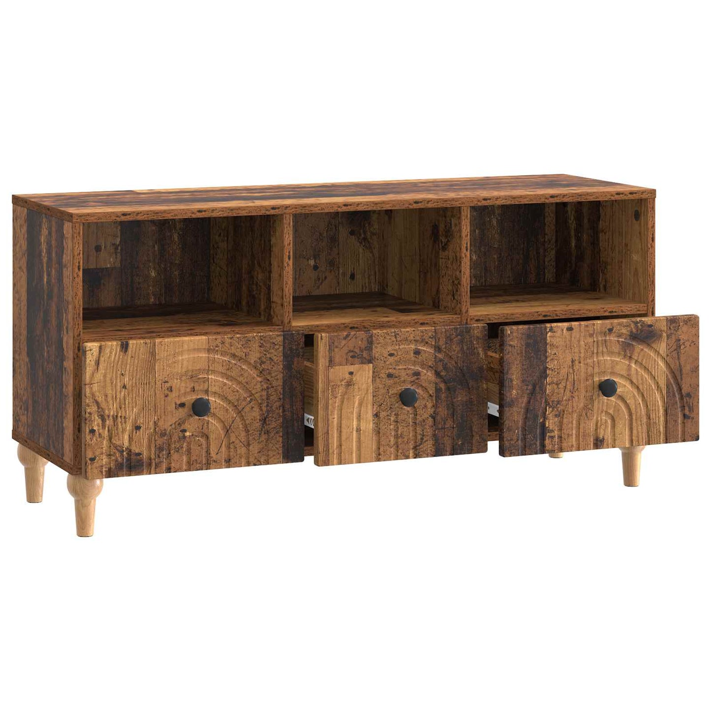 TV-Möbel Äldrat Trä TV-skåp 102 x 34,5 x 50 cm