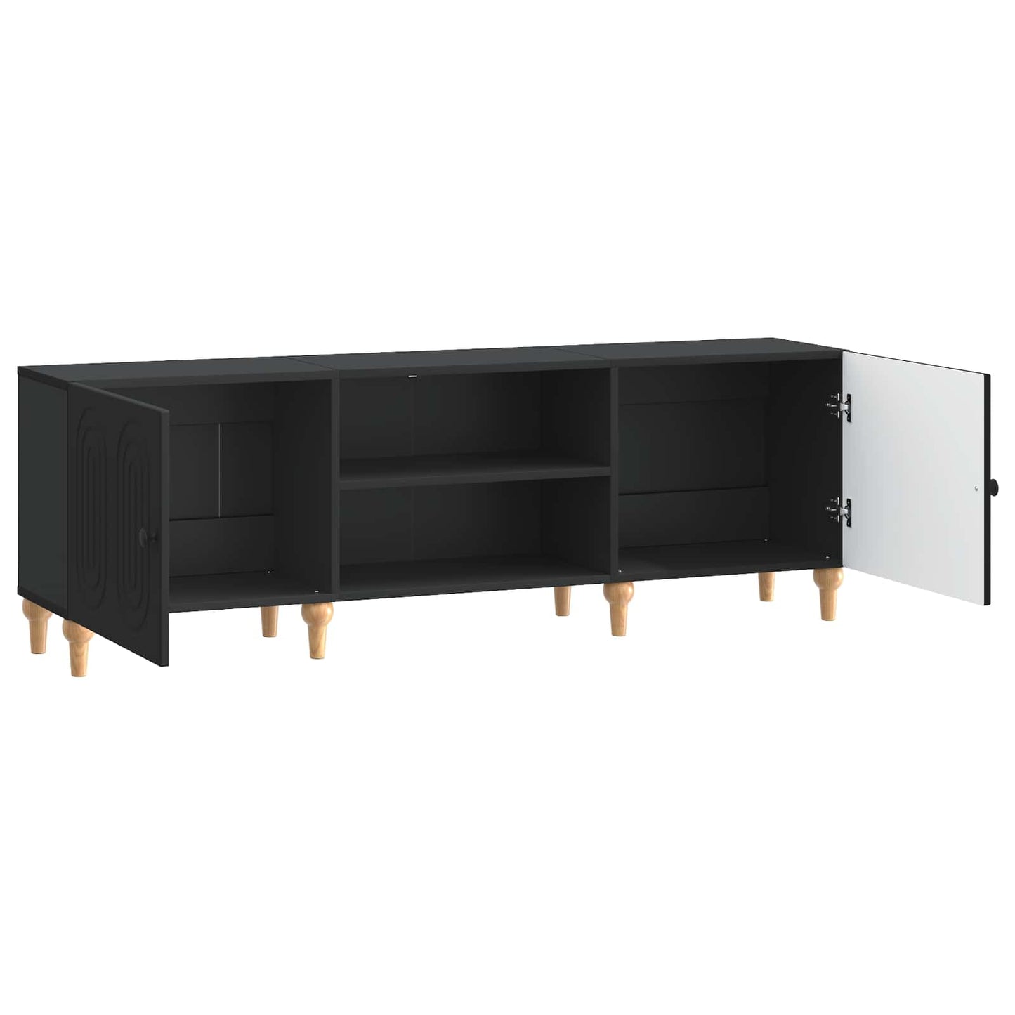 TV-skåp Svart 150 x 31 x 50 cm Konstruerat trä