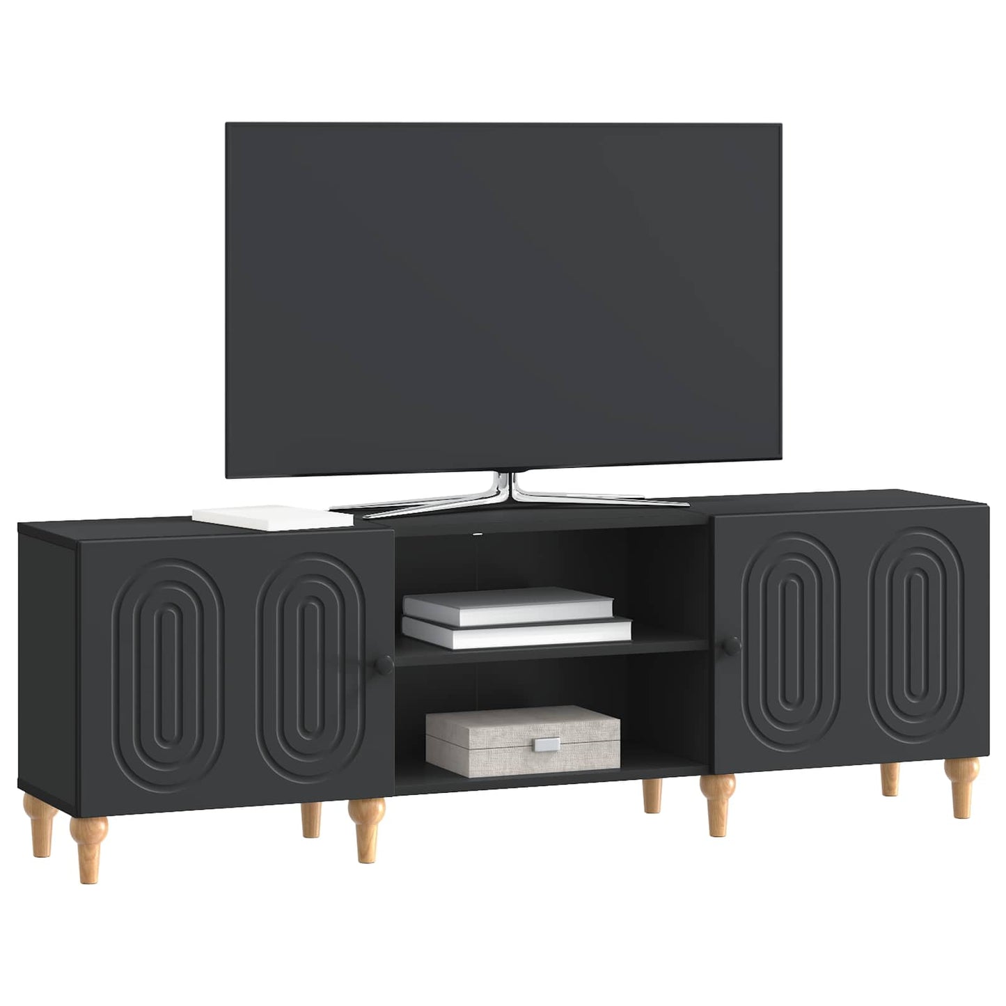 TV-skåp Svart 150 x 31 x 50 cm Konstruerat trä