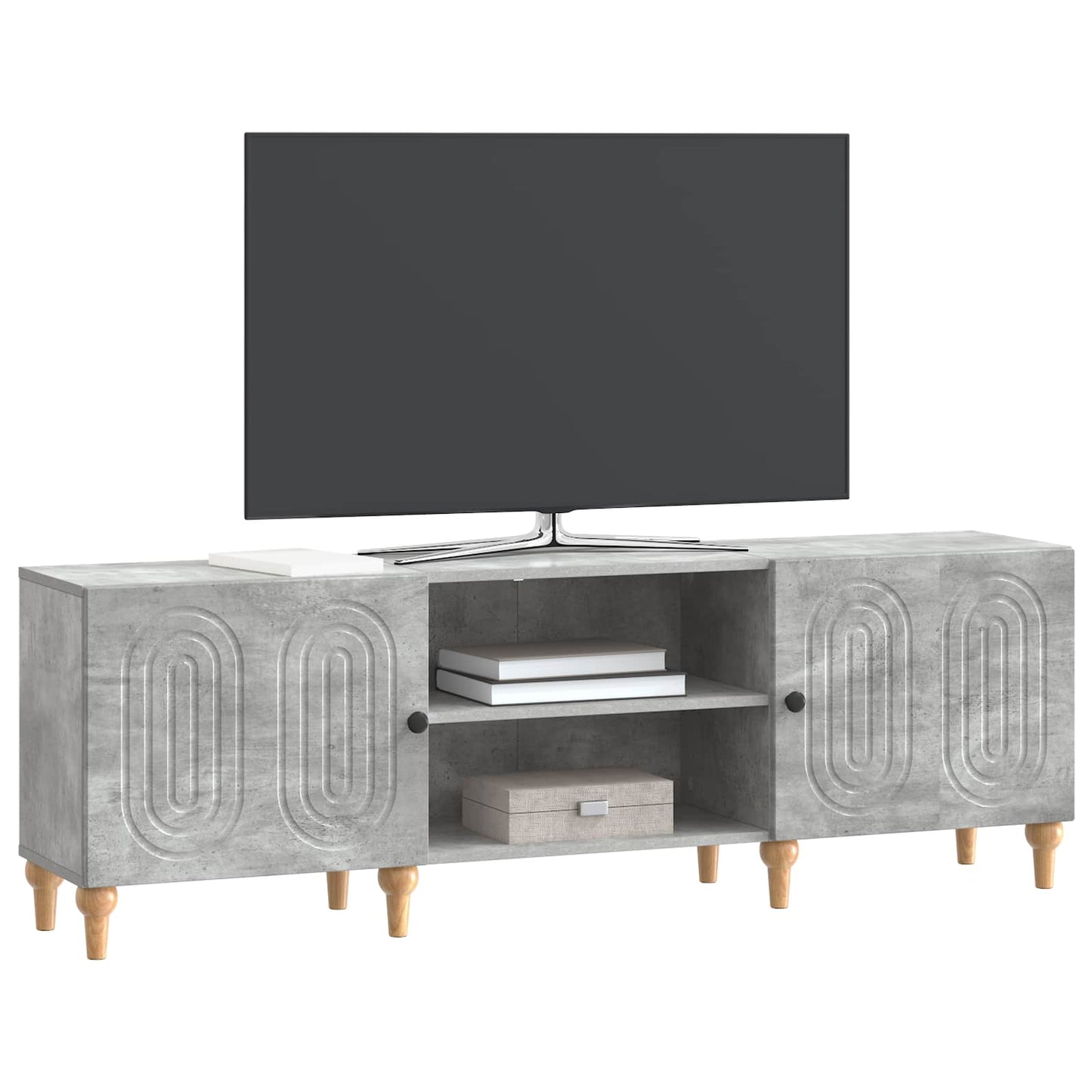 TV-skåp Betonggrå 150 x 31 x 50 cm Konstruerat trä