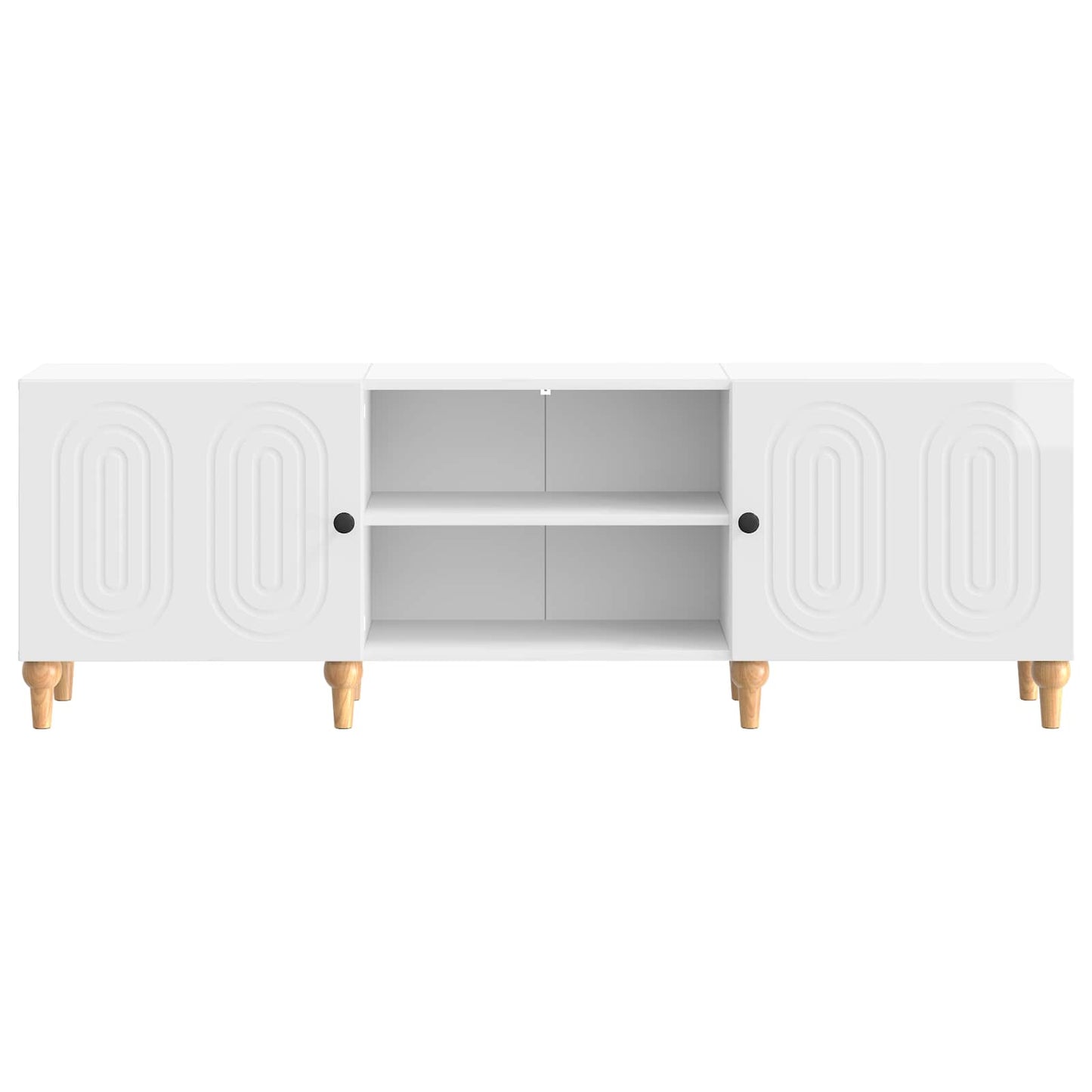 TV-skåp Vit högglans 150 x 31 x 50 cm Konstruerat trä