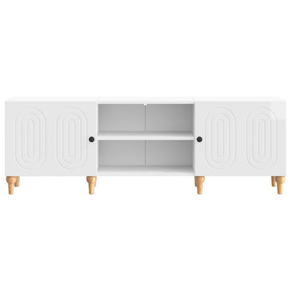 TV-skåp Vit högglans 150 x 31 x 50 cm Konstruerat trä