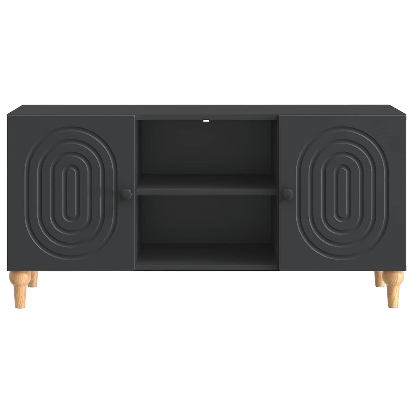 TV-skåp Svart 102 x 34,5 x 50 cm Konstruerat trä